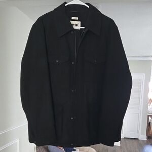 Joseph Abboud Black Shirt Jacket